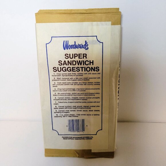 Woodward’s Vintage Department Store Lunch Bags Paper Advertising Approx 38 Read - Picture 5 of 7